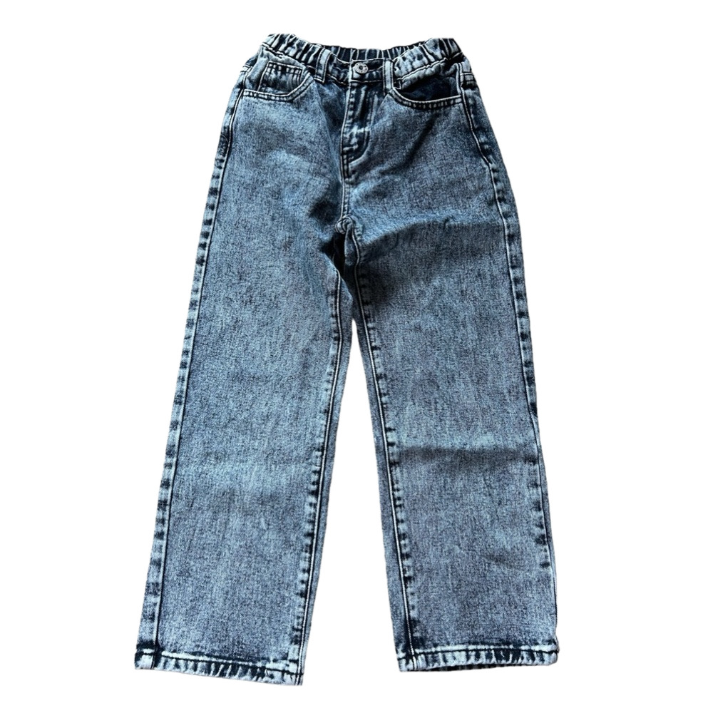 Cronns Black Acid Wash Jeans Kids Size 6 / 7